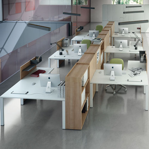 Estação de trabalho - LEGODESK - Della Rovere - contemporânea / em carvalho / em nogueira