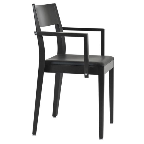 Cadeira de restaurante contemporânea - SOMA - DIETIKER - em faia / com braços