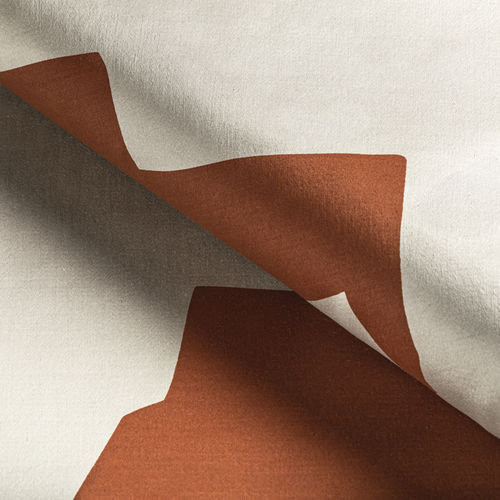 Tecido para cortinas - FORMATIONS - SPICE - Donghia - de cor lisa / estampado / em algodão