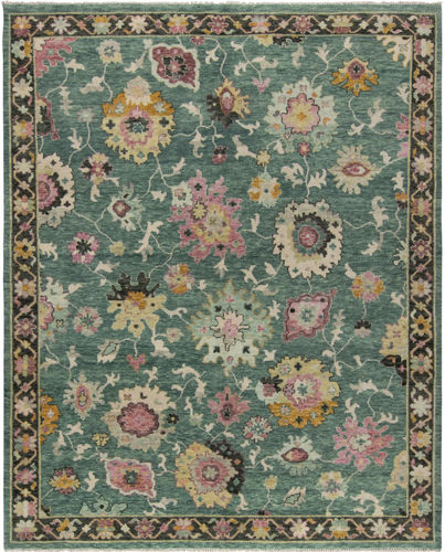 Tapete contemporâneo - HACKON  - Donghia - com padrão floral / de lã / em algodão