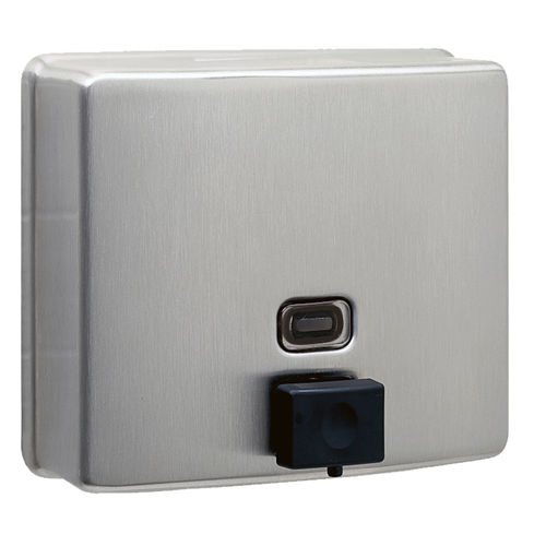 Dispensador de sabonete da linha comercial - B-4112 CONTURASERIES® - Bobrick Washroom Equipment - de parede / em aço inoxidável / manual