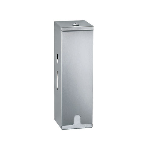 Dispenser de papel higiênico de parede - B-27313 TRIPLE ROLL - Bobrick Washroom Equipment - em aço inoxidável / da linha comercial