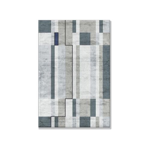 Tapete contemporâneo - WARM - Sirecom Tappeti - geométrico / em fibra de bambu / retangular