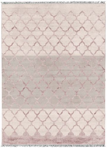Tapete contemporâneo - SEMELI ROSE - Sirecom Tappeti - com arabescos / em fibra de bambu / retangular