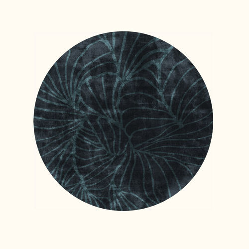 Tapete contemporâneo - MIDNIGHT - Sirecom Tappeti - estampado / em bambu / redondo