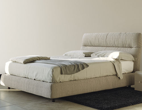 Cama de casal - DALIA  - Falegnami - contemporânea / estofada / com cabeceira