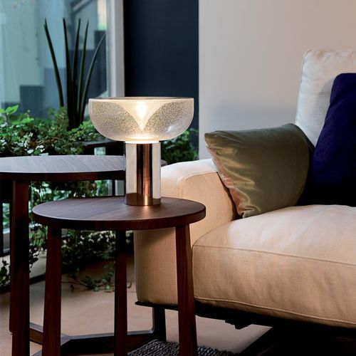 Luminária de mesa - AELLA MINI 30 T - Leucos srl - em cromo / em metal laqueado / em vidro soprado