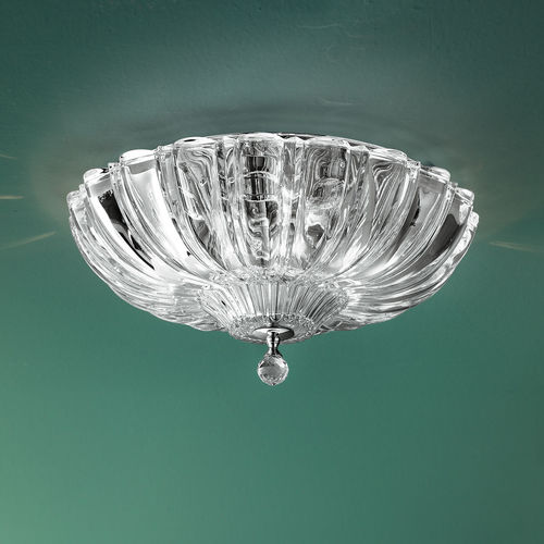 Plafon contemporâneo - PASCALE PL 30 - Leucos srl - em cristal / em cromo / de LED