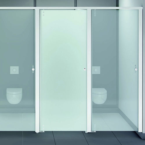 Divisória sanitária em vidro - OASIS SMART - Thrislington Cubicles - para banheiro / para edifício de uso público