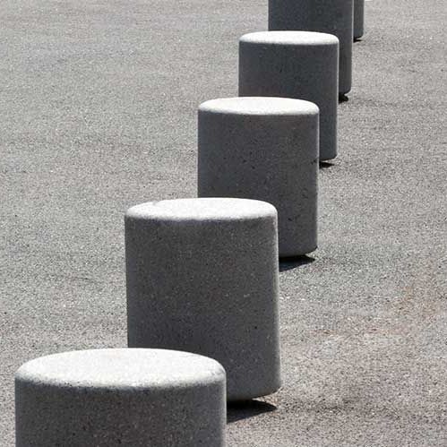 Balizador para pedestres - PUSH - Escofet - em concreto / de resina / de alta resistência