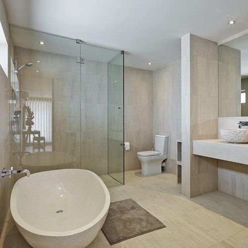 Placas de revestimento em pedra natural - MOCA CREME - LUSOROCHAS NATURAL STONE - fosca / para ambiente interno / para ambiente externo