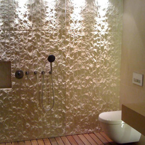 Placa de revestimento aparente em pedra natural - MOLEANOS LR GASCOGNE BEGE - LUSOROCHAS NATURAL STONE - para ambiente interno / para sistema de fixação novo / contemporânea