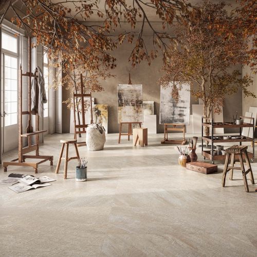 Placas de revestimento em grés porcelanato - PETRA BIANCO - Casalgrande Padana - fosca / com acabamento natural / para ambiente interno