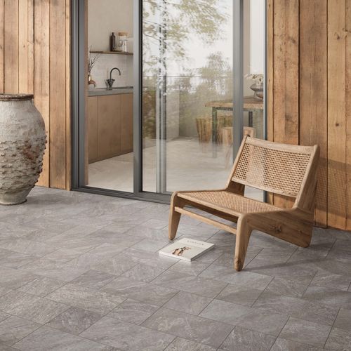 Placas de revestimento em grés porcelanato - PETRA ANTRACITE - Casalgrande Padana - fosca / com acabamento natural / para ambiente interno