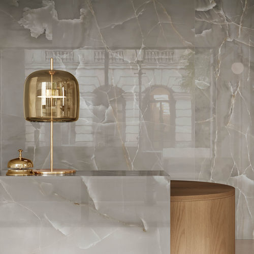 Placas de revestimento em grés porcelanato - ONICE GRIGIO   - Casalgrande Padana - fosca / polida / brilhante