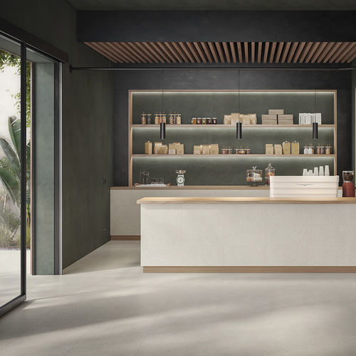 Placas de revestimento em grés porcelanato - STONEWHITE    - Casalgrande Padana - fosca / para ambiente interno / para ambiente externo