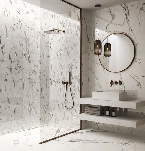 Placas de revestimento em grés porcelanato - LUNENSE  - Casalgrande Padana - polida / brilhante / lisa
