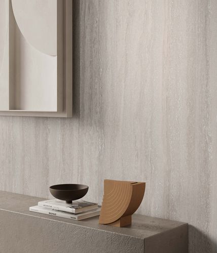 Placas de revestimento em grés porcelanato - Pietra Tiburtina Palatino Vein - Casalgrande Padana - fosca / com acabamento natural / lisa