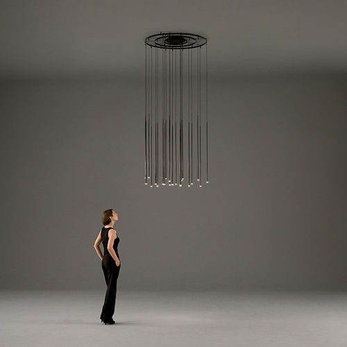 Pendente - Slim - VIBIA LIGHTING - em aço / em vidro / em fibra de carbono