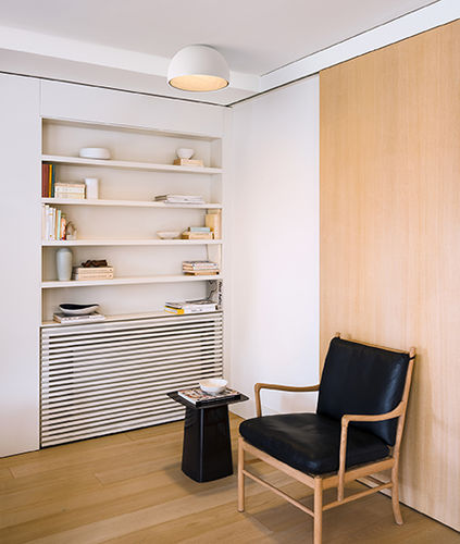 Plafon contemporâneo - Duo - VIBIA LIGHTING - redondo / em carvalho / de LED