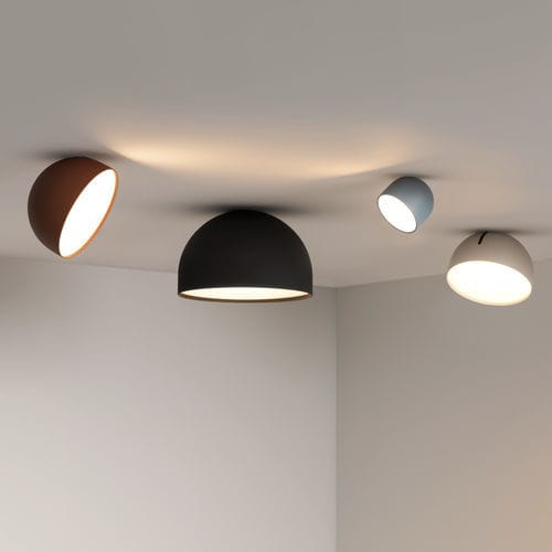 Plafon contemporâneo - Plusminus Solo - VIBIA LIGHTING - circular / em alumínio / em policarbonato