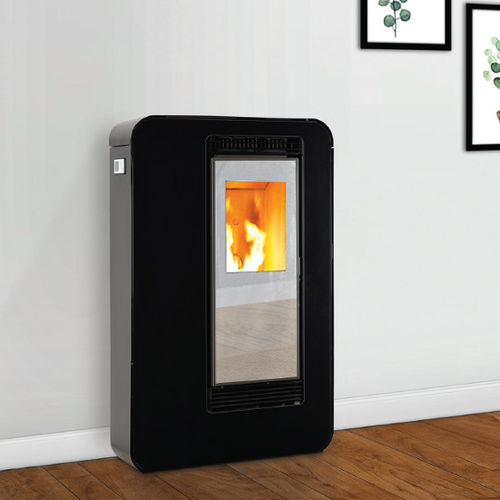 Salamandra a pellets - MONACO - ECOFOREST - 7,5 kW / multicombustível / contemporânea