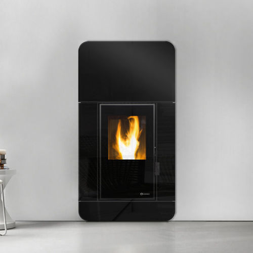 Salamandra a pellets - KIEV INSERT - ECOFOREST - 10 kW–20 kW / multicombustível / de parede