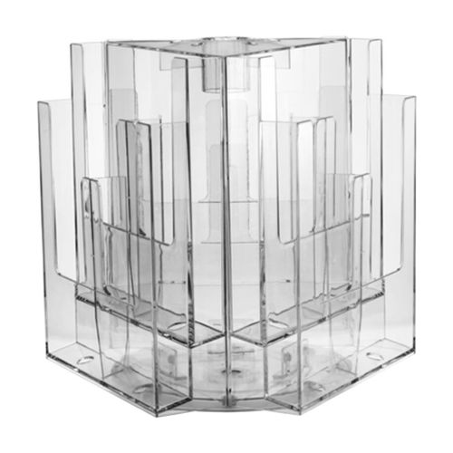 Porta-folhetos de bancada - 444064 - EDIMETA - em material plástico / da linha comercial / giratório
