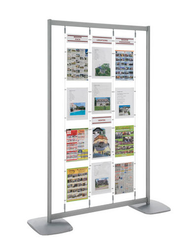 Painel informativo suspenso - 214183  - EDIMETA - para ambiente externo / em alumínio
