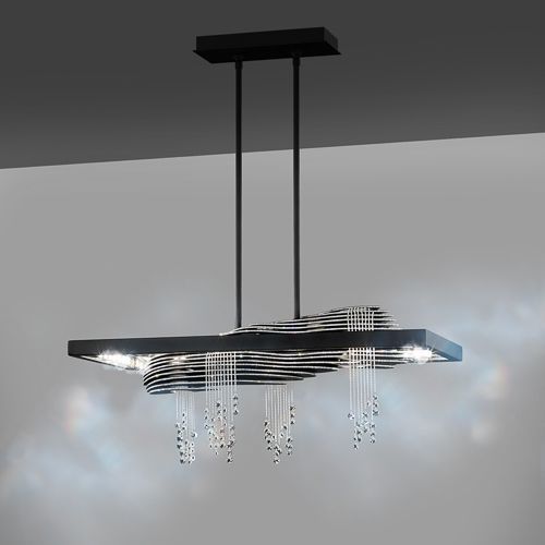 Pendente - SEVETTI : STA500N - Swarovski Lighting - metálica / em cristal Swarovski® / contemporânea