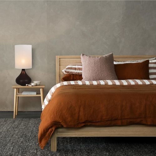 Luminária de mesa - Flavia  - Home Switch Home - Thawaru - em tecido / em madeira / contemporânea