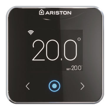 Termostato para aquecimento - CUBE S NET - Ariston - de ambiente / de parede / preto