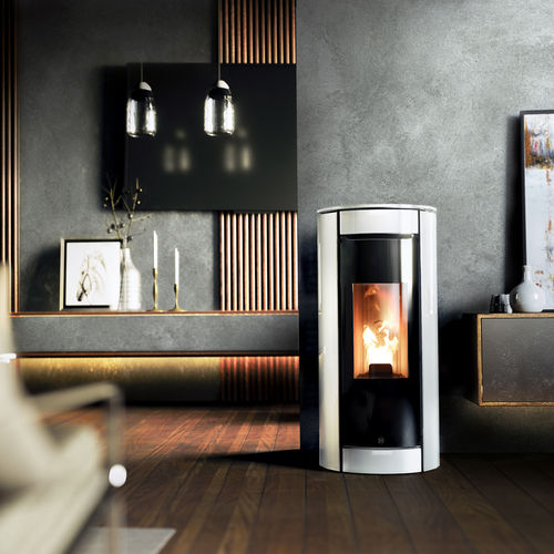 Salamandra a pellets - BOTERO2 - Jolly-mec - 5 kW–10 kW / de piso / contemporânea