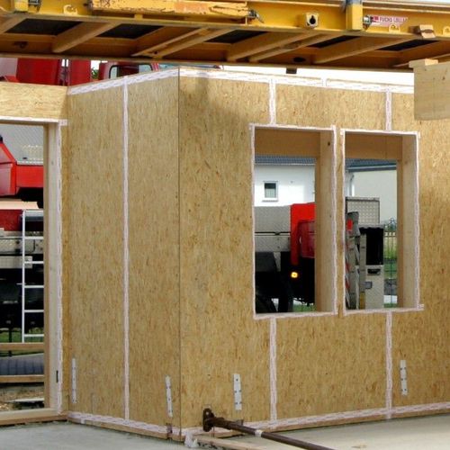 Painel para construção estruturada - 4 ECOBOARD - SONAE ARAUCO - OSB / para ambiente interno / para parede