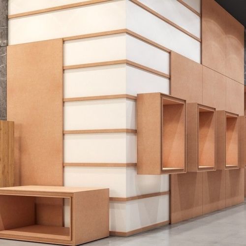 Painel para construção em MDF - BASIC CARB2/EPA - SONAE ARAUCO - para móvel / para parede / para porta
