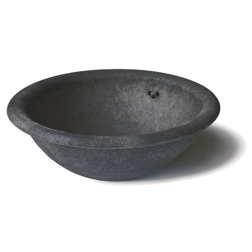 Cuba de embutir - OLIMPO BASALTO - TERRAKLINKER - GRES DE BREDA - em cerâmica / redonda / 2 furos