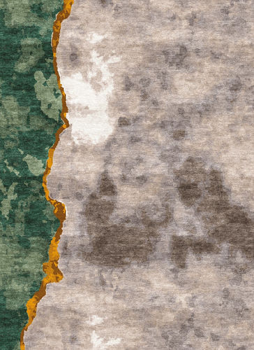 Tapete contemporâneo - H-STORM  - TISCA ITALIA - estampado / de lã / em viscose