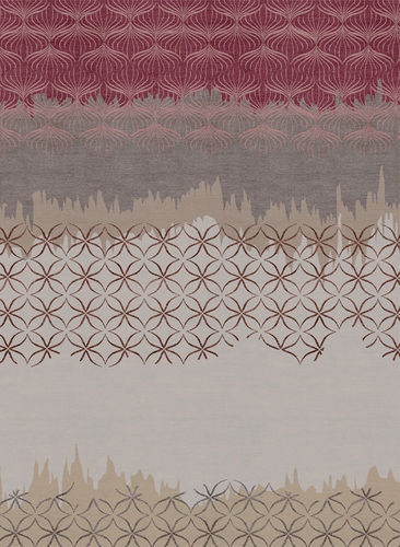Tapete contemporâneo - H-LORAN - TISCA ITALIA - estampado / de lã / em viscose