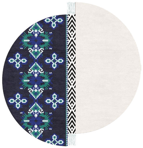 Tapete contemporâneo - H-RETRO MIRROR - TISCA ITALIA - estampado / de lã / em viscose