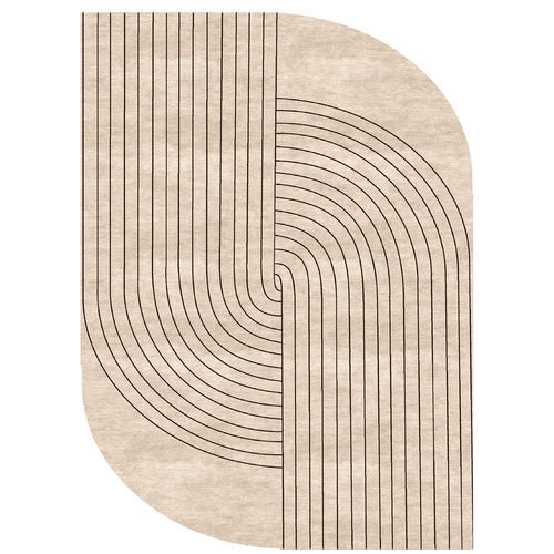 Tapete contemporâneo - H-SHAPED RETRO - TISCA ITALIA - listrado / de lã / em viscose