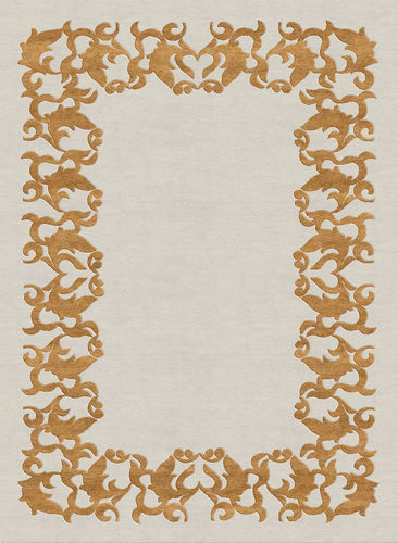 Tapete contemporâneo - S-LACE - TISCA ITALIA - com padrão floral / de lã / em viscose