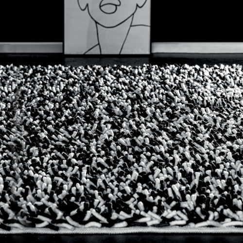Tapete contemporâneo - Pebble - TISCA ITALIA - estampado / de lã / retangular