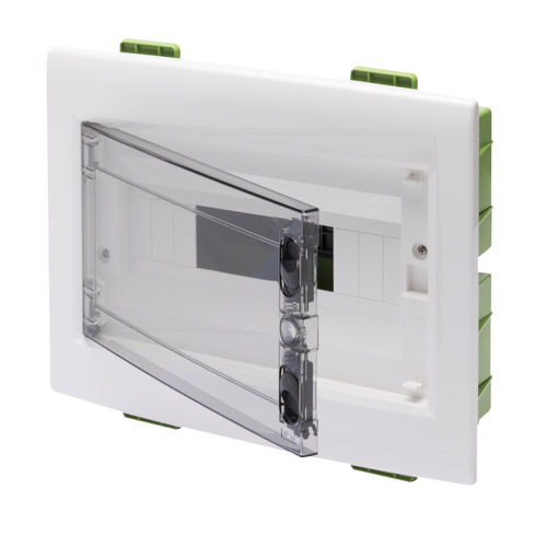 Quadro elétrico de embutir - GREEN WALL - GEWISS - industrial / vazio / com porta transparente