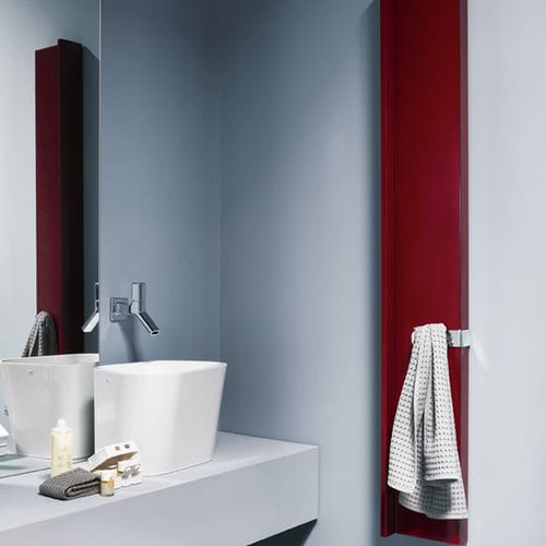 Toalheiro com 1 barra - RIFT - TUBES - integrado / em cromo / polido