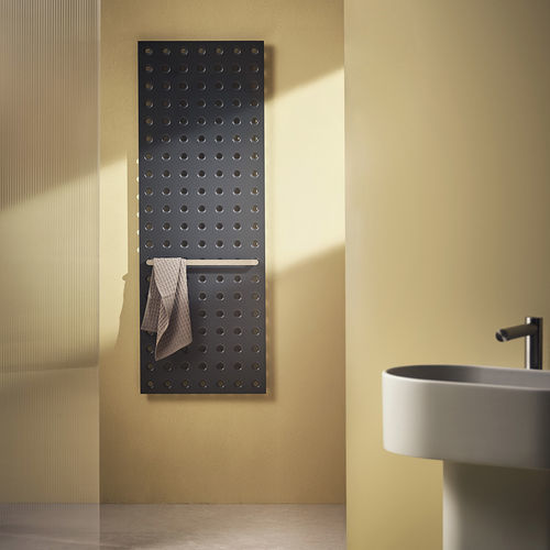 Toalheiro elétrico - GRID BAGNO - TUBES - contemporâneo / em alumínio / preto