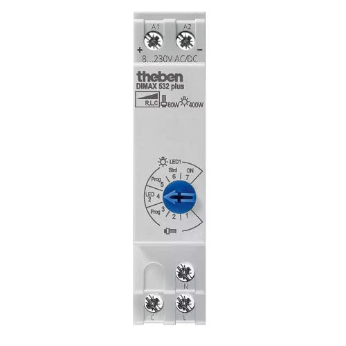 Variador de luminosidade para trilho DIN - DIMAX 532 PLUS - Theben AG