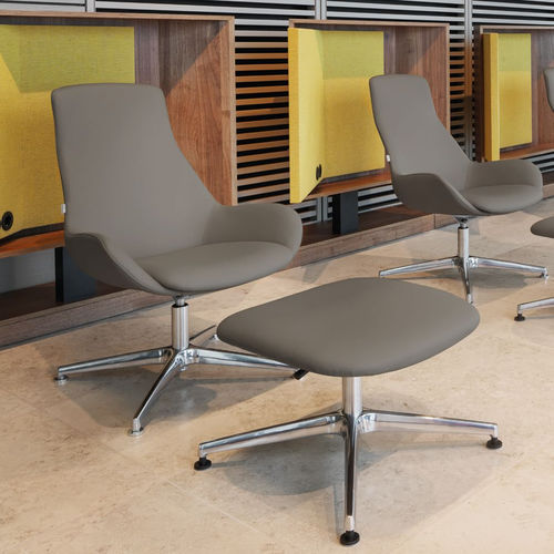 Cadeira de conferência contemporânea - Lupino - Kusch & Co - para ambiente interno / em tecido / com base metálica