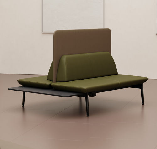 Banco estofado modular - Genaya  - Kusch & Co - contemporâneo / em tecido / com base metálica