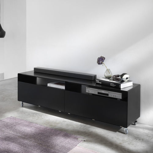 Buffet aparador contemporâneo - R 110 - Müller - em cromo / móvel / com rodízios