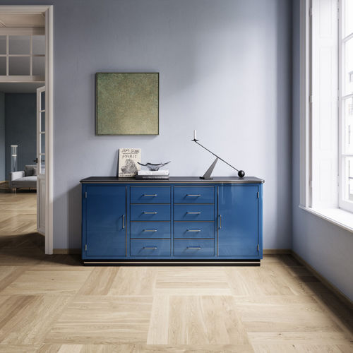Buffet aparador de estilo - SB 123 | SB 124 - Müller - laminado / em linóleo / com portas de abrir